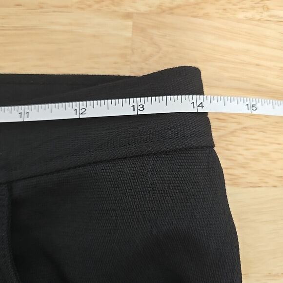 Aritzia Wilfred Flat Front Trouser Black Exposed Gold Button Fly Womens Size 6 - Picture 5 of 11